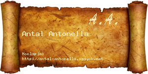 Antal Antonella névjegykártya
